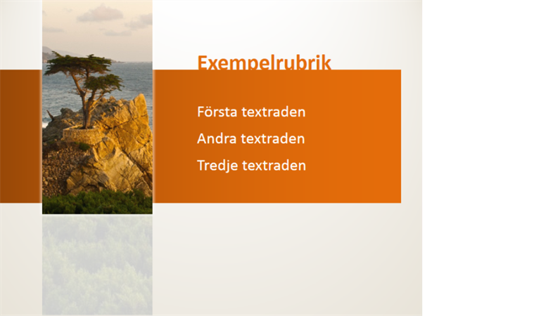 Animerad rubrik som rör sig bakom bild Animerad rubrik som rör sig bakom bild