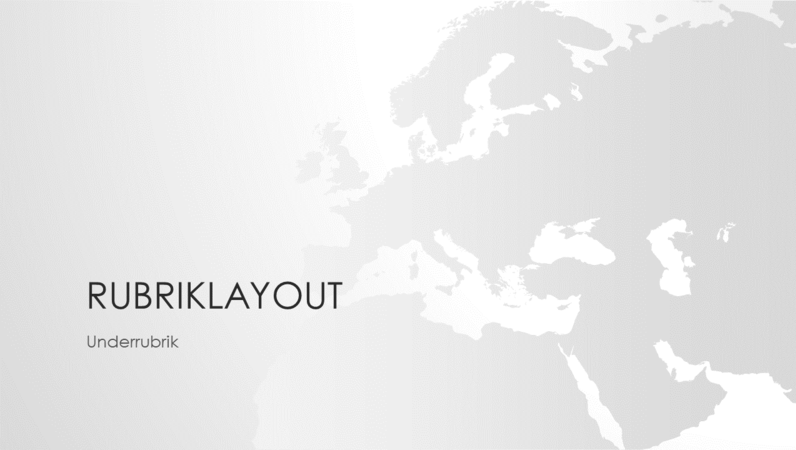 Världskarteserien, presentation av den europeiska kontinenten (bredbild) Världskarteserien, presentation av den europeiska kontinenten (bredbild)