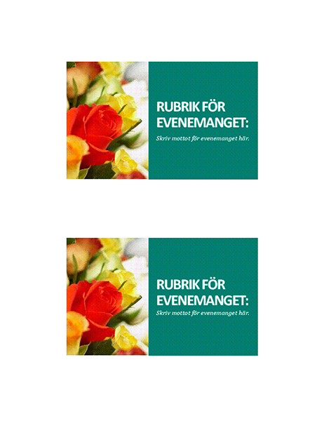 Vykort för evenemang Vykort för evenemang