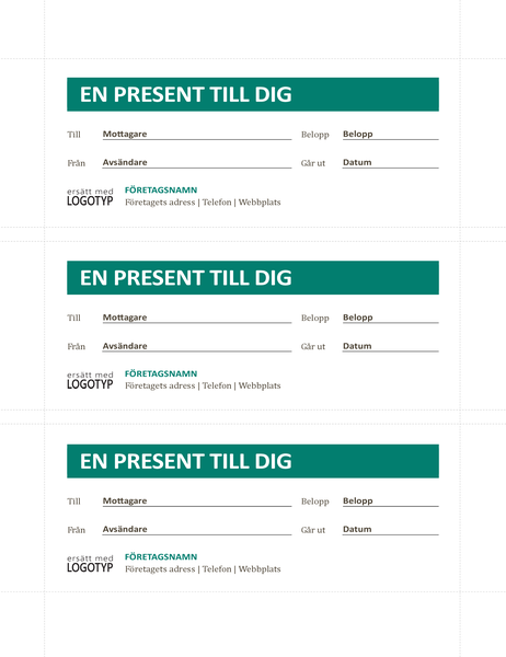 Presentkort Presentkort