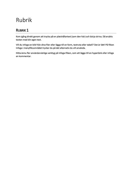 Rapport (tom)