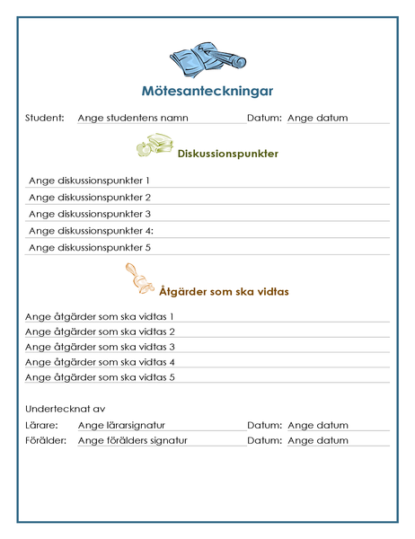 Formular For Arbetsbeskrivning