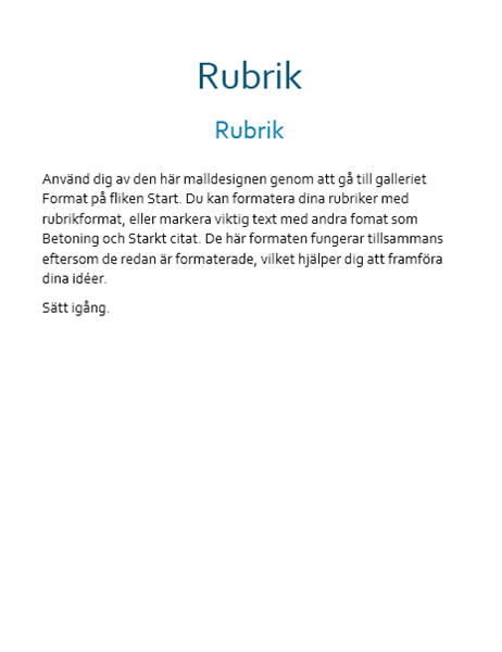 Flödesdesign (tom) Flödesdesign (tom)