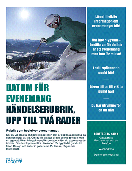 Flygblad för säsongsbetonat evenemang (vinter) Flygblad för säsongsbetonat evenemang (vinter)