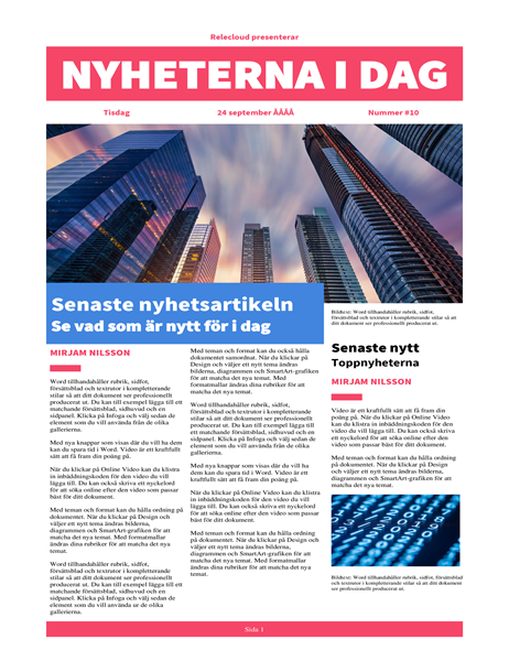 Modern tidning Modern tidning