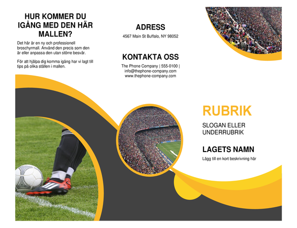 Sportbroschyr Sportbroschyr