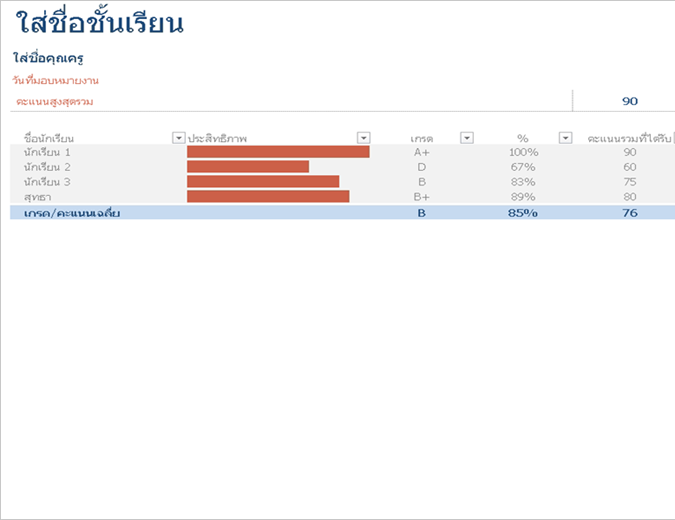 สมุดคะแนน สมุดคะแนน