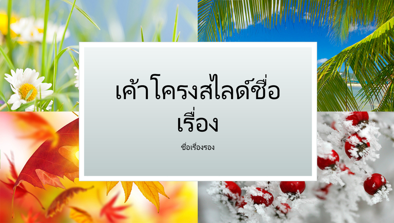 งานนำเสนอการเฉลิมฉลองตามฤดูกาล งานนำเสนอการเฉลิมฉลองตามฤดูกาล