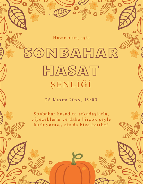 Sonbahar el ilanı Sonbahar el ilanı