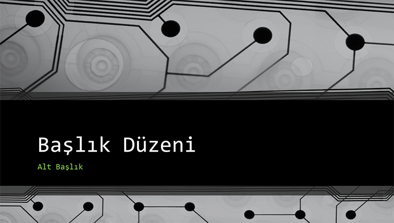 İş için teknolojik devre kartı tasarımlı sunu (geniş ekran) İş için teknolojik devre kartı tasarımlı sunu (geniş ekran)