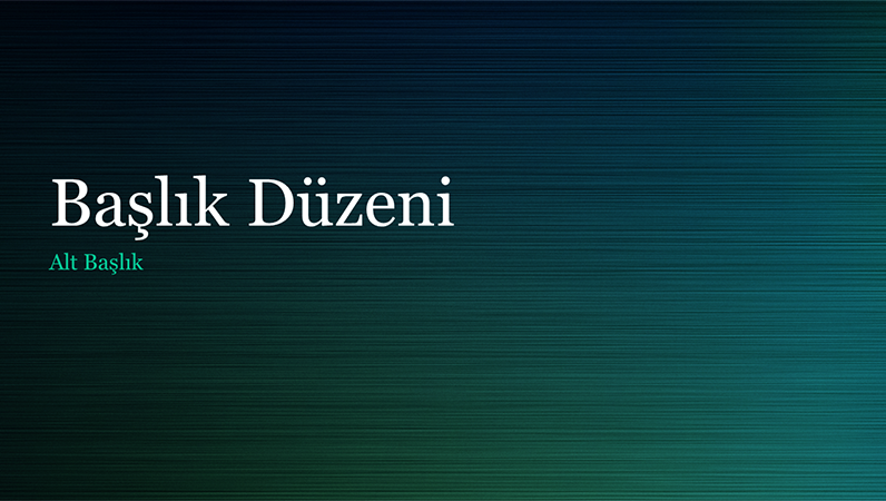 Yeşil çizgili metal sunusu (geniş ekran) Yeşil çizgili metal sunusu (geniş ekran)