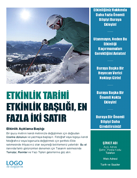 Mevsimlik etkinlik el ilanı (kış) Mevsimlik etkinlik el ilanı (kış)