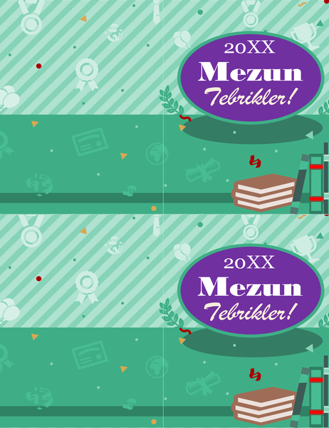 Mezuniyet kartı (sayfa başına 2) Mezuniyet kartı (sayfa başına 2)