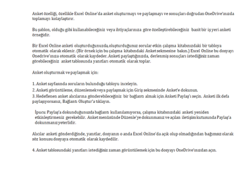 İş yeri anketi İş yeri anketi