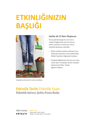 Küçük işletme el ilanı (altın renginde tasarım) Küçük işletme el ilanı (altın renginde tasarım)