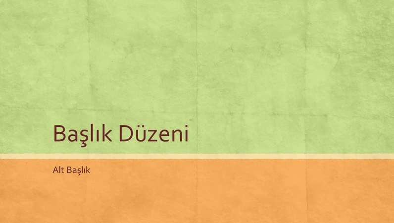 Toprak renkleri sunusu (geniş ekran)