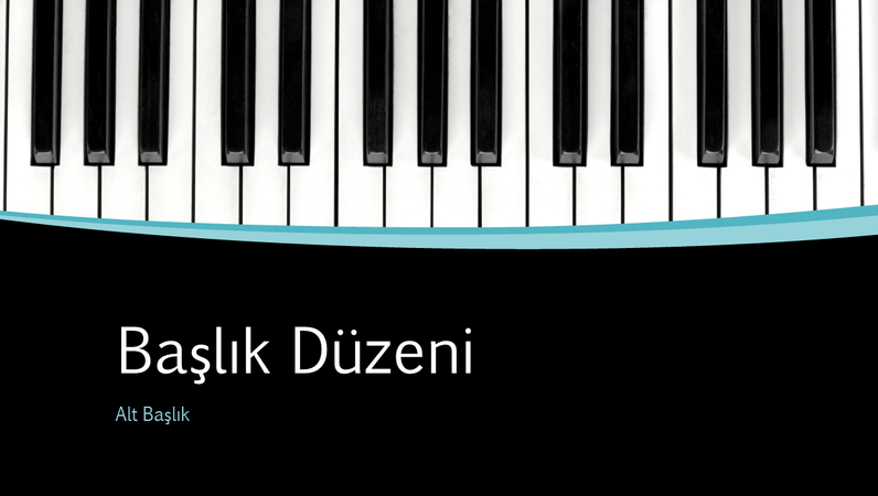 Müzikal kıvrımlar sunusu (geniş ekran)