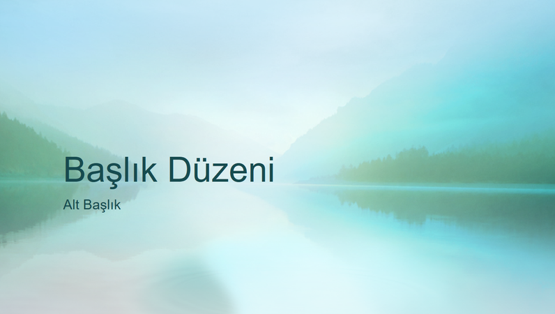 Berraklık doğa sunusu (geniş ekran)