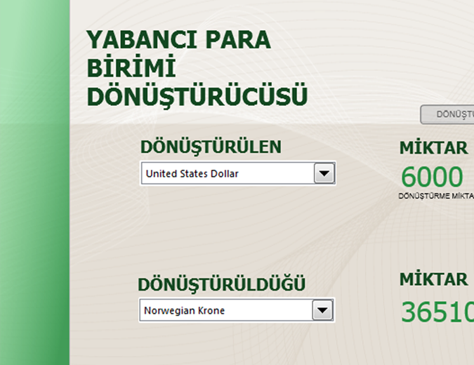 Para birimi dönüştürücüsü Para birimi dönüştürücüsü