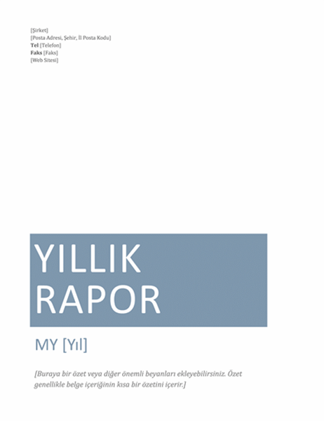 Yıllık rapor Yıllık rapor