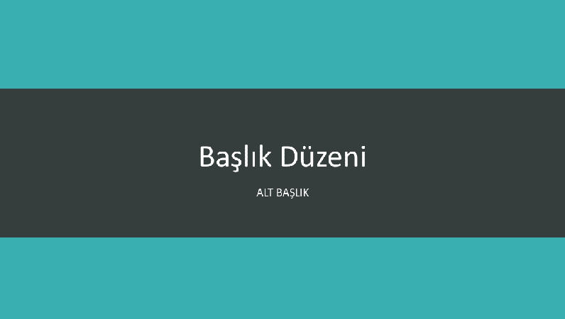 Deniz mavisi şeritli sunu (geniş ekran) Deniz mavisi şeritli sunu (geniş ekran)