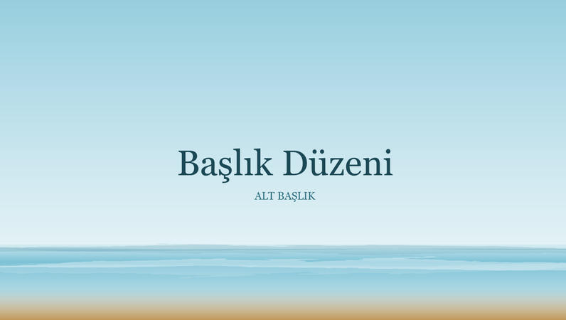 Okyanus resmi sunusu (geniş ekran) Okyanus resmi sunusu (geniş ekran)