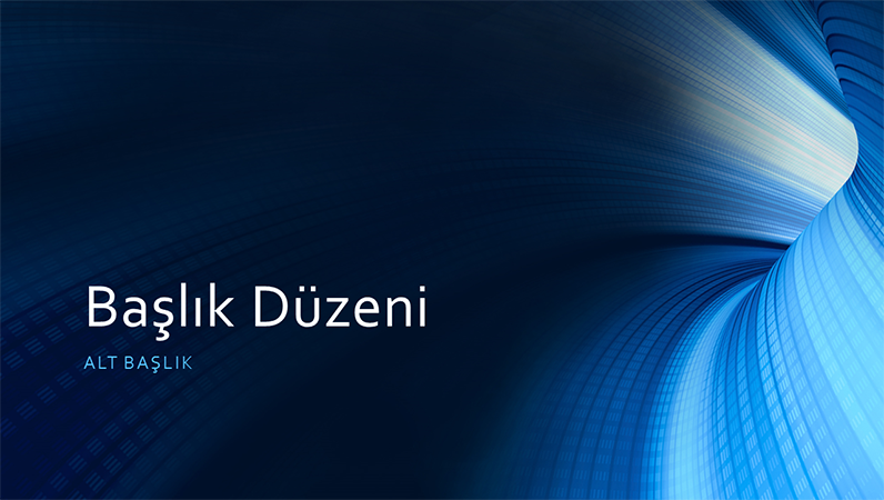 İş için dijital mavi tünel sunusu (geniş ekran) İş için dijital mavi tünel sunusu (geniş ekran)