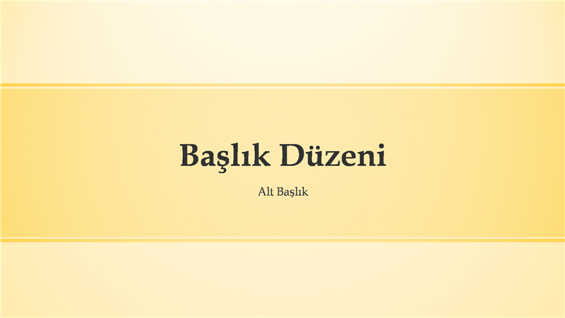 Sarı şeritli tasarım sunusu (geniş ekran) Sarı şeritli tasarım sunusu (geniş ekran)