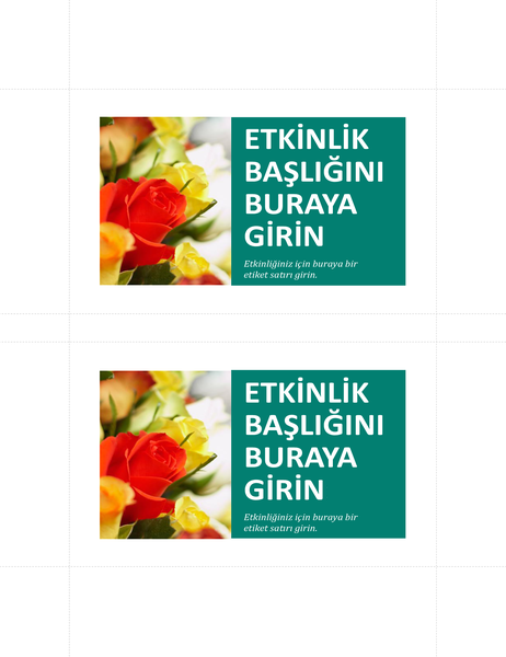 Promosyon kartpostalları (sayfa başına 2) Promosyon kartpostalları (sayfa başına 2)