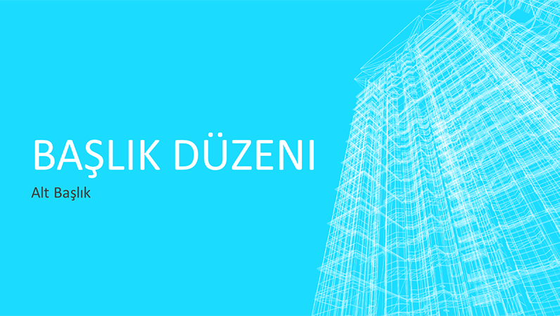 İş tel çerçeve yapı sunusu (geniş ekran) İş tel çerçeve yapı sunusu (geniş ekran)