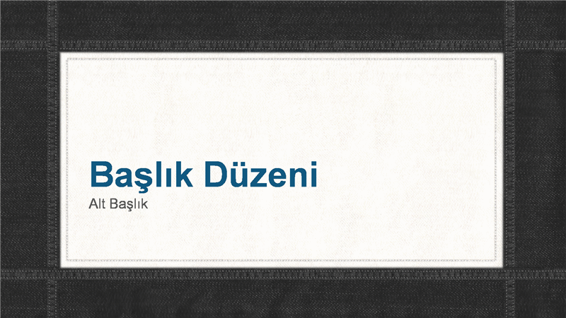 Dikişli kot desenli kenarlık sunusu (geniş ekran) Dikişli kot desenli kenarlık sunusu (geniş ekran)