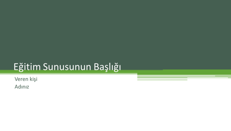 Eğitim sunusu