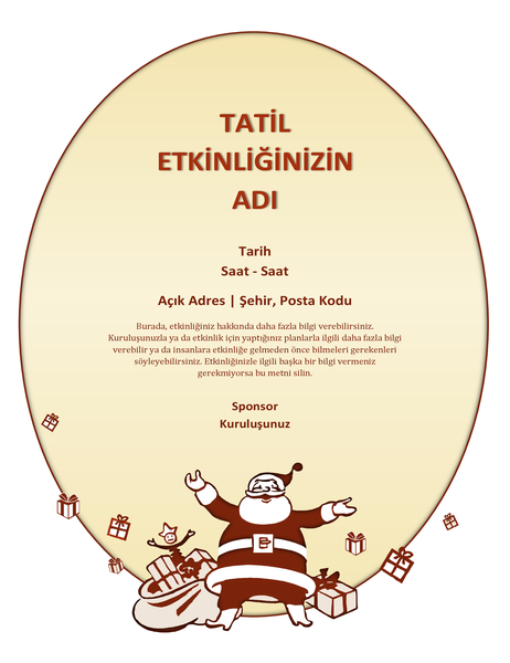 Noel etkinliği el ilanı Noel etkinliği el ilanı
