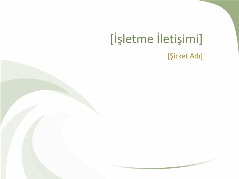 İş tasarım slaytları (Yeşil Dalga tasarımı) İş tasarım slaytları (Yeşil Dalga tasarımı)