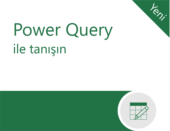 Power Query öğreticisi Power Query öğreticisi