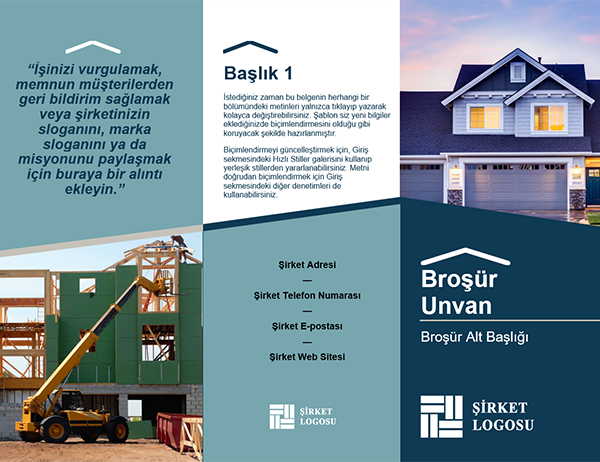 İnşaatçı broşürü İnşaatçı broşürü