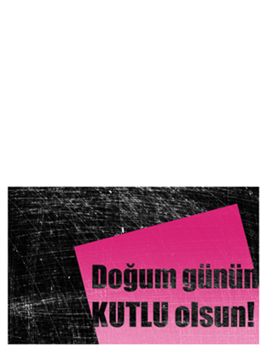 Doğum günü kartı, çizik arka plan (pembe, siyah, ikiye katlanmış) Doğum günü kartı, çizik arka plan (pembe, siyah, ikiye katlanmış)