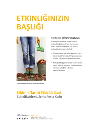 Küçük işletme el ilanı (altın renginde tasarım) Küçük işletme el ilanı (altın renginde tasarım)