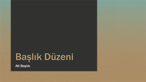 Maviden ten rengine geçişli sunu (geniş ekran) Maviden ten rengine geçişli sunu (geniş ekran)