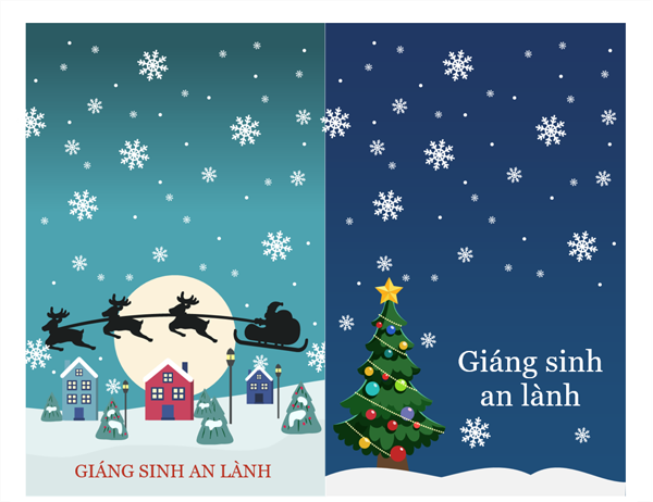 Thiệp ghi chú ngày lễ (Thiết kế mang hơi hướng Giáng sinh, 2 thiết kế mỗi trang) Thiệp ghi chú ngày lễ (Thiết kế mang hơi hướng Giáng sinh, 2 thiết kế mỗi trang)