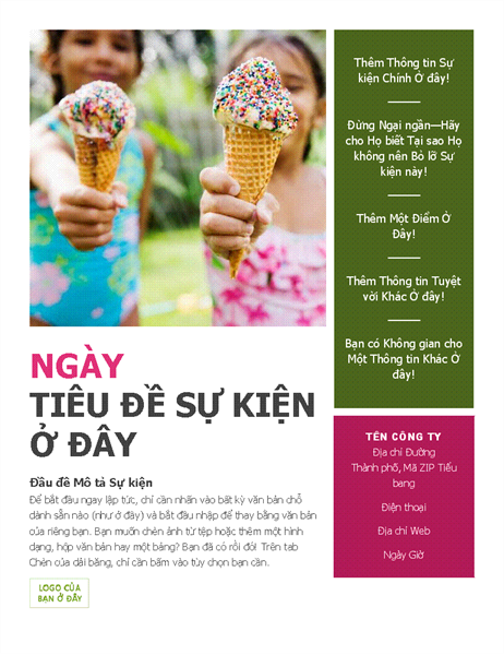 Tờ bướm về sự kiện theo mùa Tờ bướm về sự kiện theo mùa