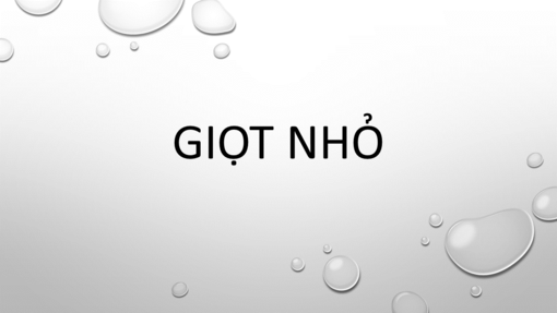 Tím có Giọt nước Tím có Giọt nước