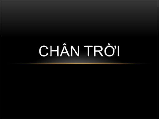 Chân trời Chân trời