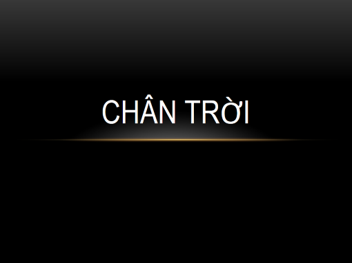 Chân trời Chân trời
