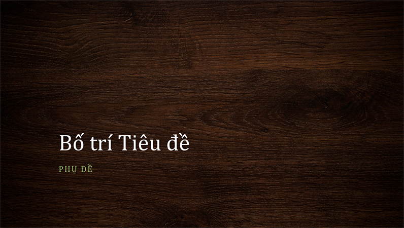 Bản trình bày có hình nền vân gỗ tự nhiên (màn hình rộng) Bản trình bày có hình nền vân gỗ tự nhiên (màn hình rộng)
