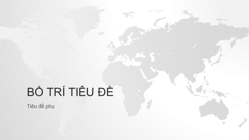 Chuỗi bản đồ thế giới, bản trình bày Thế Giới (màn hình rộng)