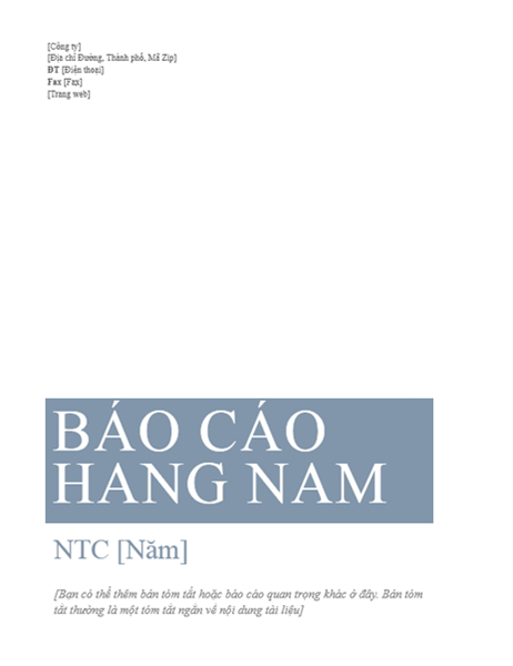 Báo cáo hàng năm