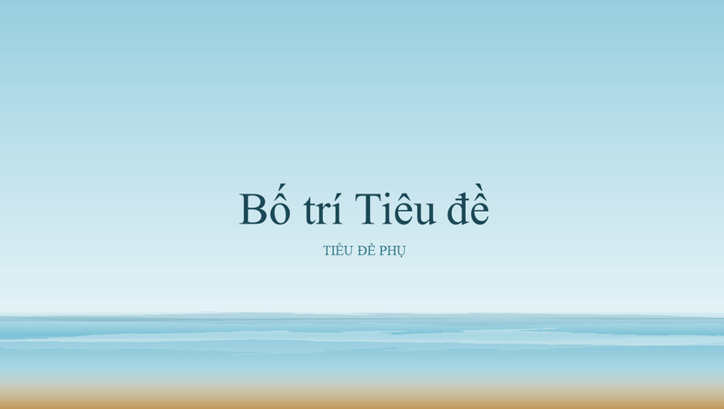 Bản trình bày bức vẽ đại dương (màn hình rộng)