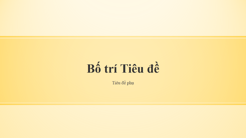 Bản trình bày có thiết kế dải màu vàng (màn hình rộng) Bản trình bày có thiết kế dải màu vàng (màn hình rộng)