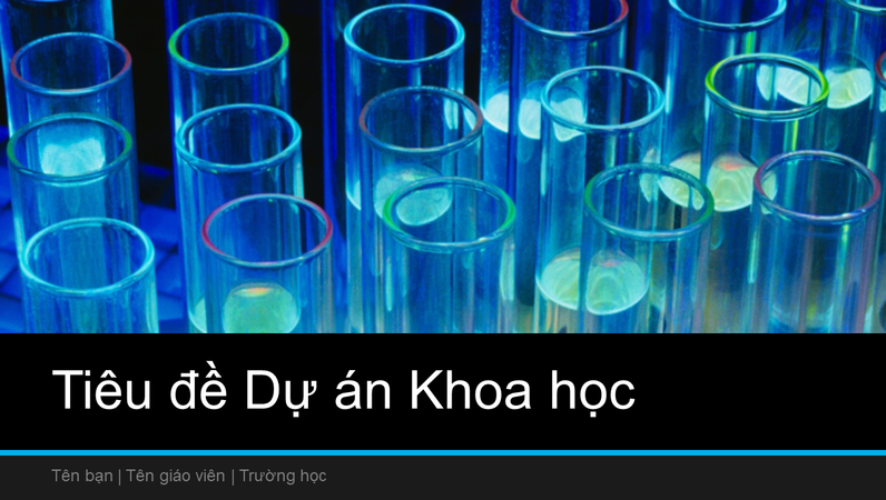 Bản trình bày dự án khoa học (màn hình rộng) Bản trình bày dự án khoa học (màn hình rộng)